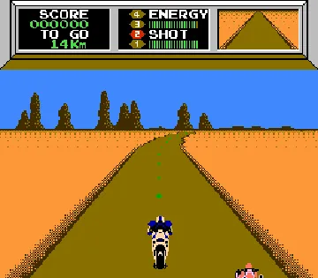 Mach Rider (Europe) (Virtual Console) screen shot game playing